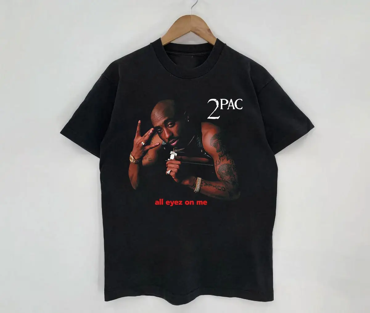 All Eyez On Me Maglietta Vintage 2Pac T-Shirt All Eyez On Me