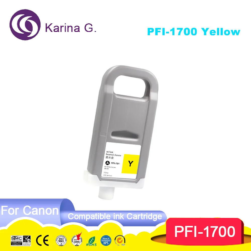 Compatible ink cartridge PFI1700 PFI-1700 100% Compatible for Pro 2000 4000 400