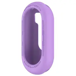 Silicone Protective Cover for Xiaomi Mi Band - Hollow Design Protective Case for NFC Watch (Purplr)