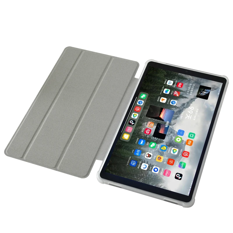 Slim Tri-Folding Stand Cover Case with TPU Back Shell
