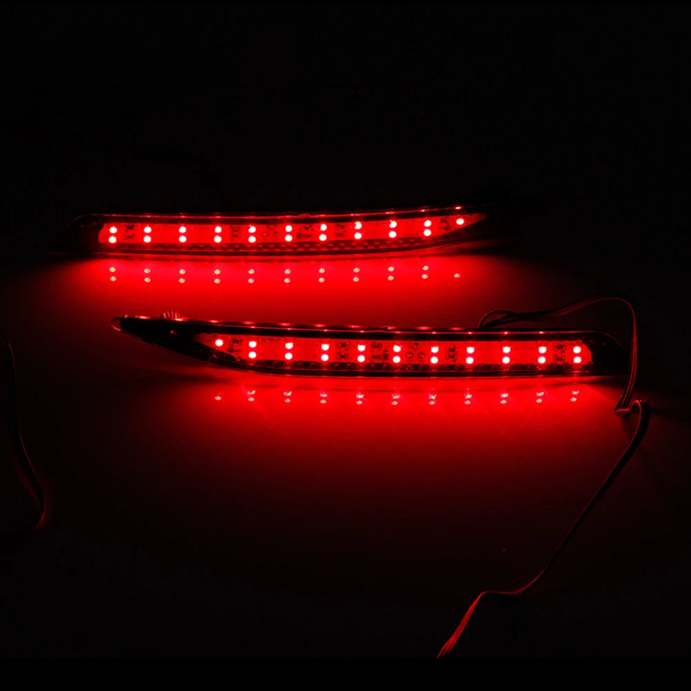 1pc For Accord 2014 - 2016 Car Rear Bumper Reflector Light Tail Brake Light 12V 200G Auto Red Tail Lamp Light Easy To Use