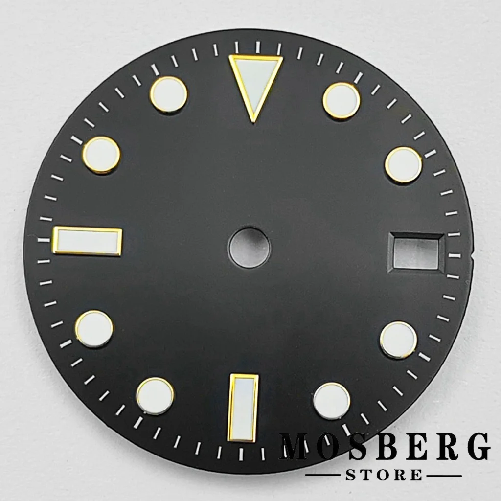 Luminous Multi-Color Watch Dial with Date Window - 28.5mm