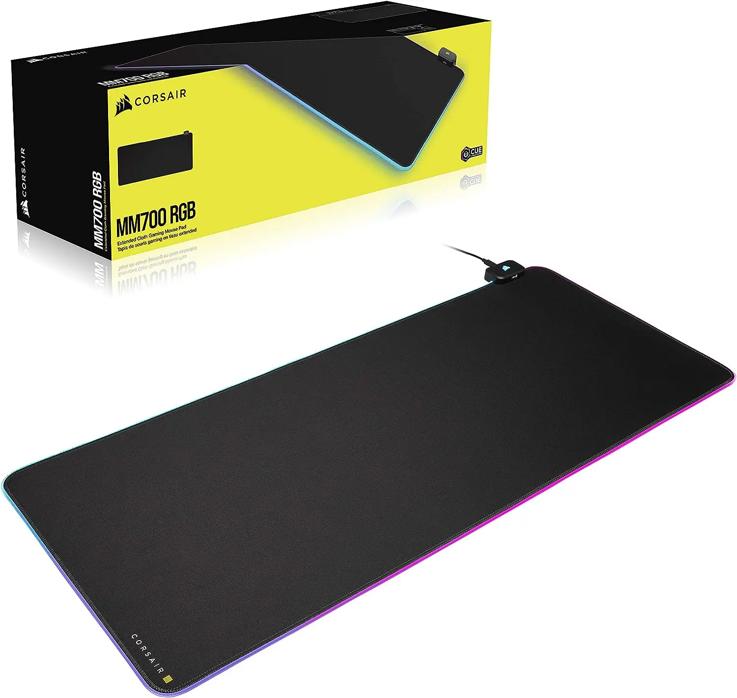 

Игровой коврик для мыши из удлиненной ткани Corsair MM700 RGB