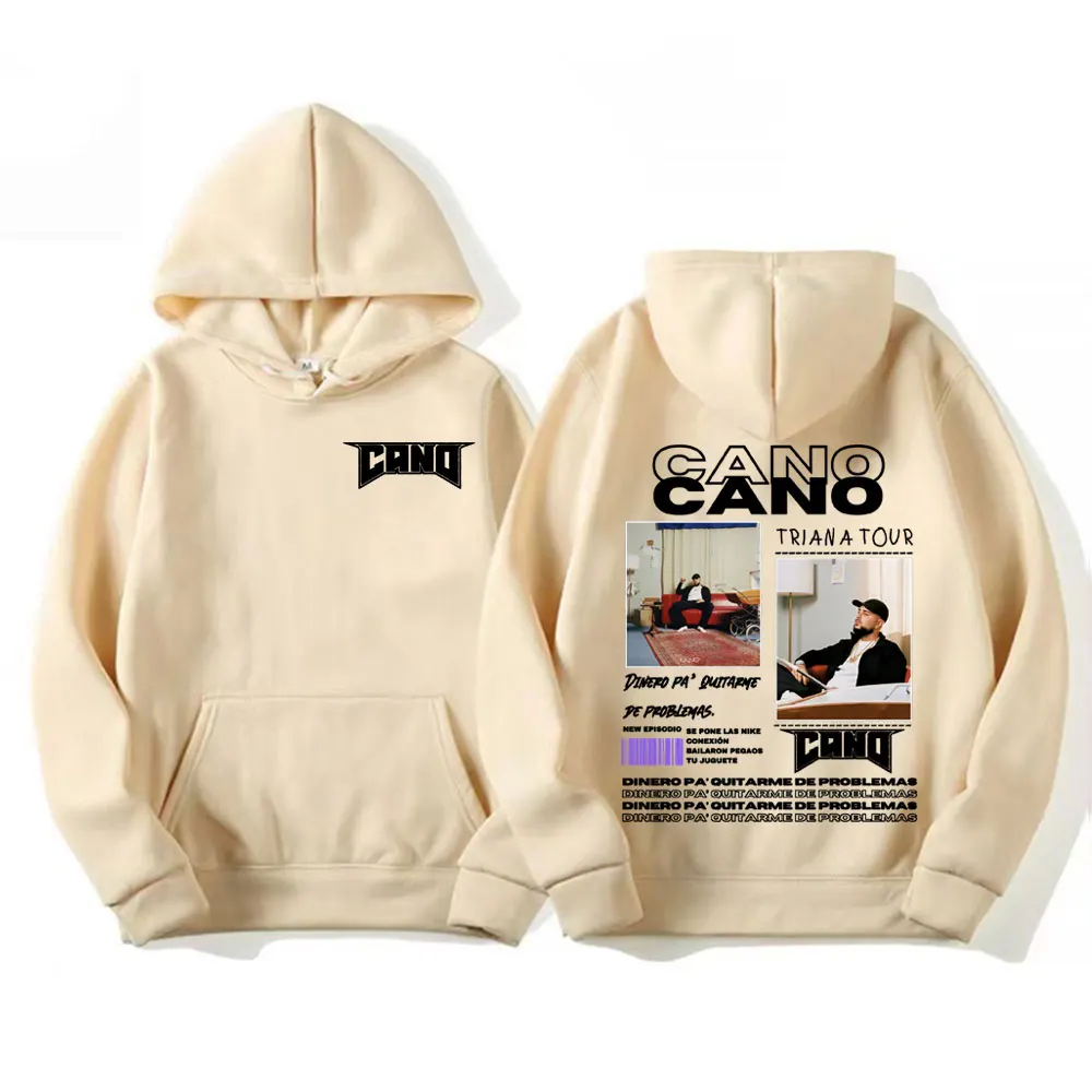 Rapper Cano Triana Tour Album 2025 Double Sided Sweatshirt Men Women Harajuku Vintage Casual Fleece Pullovers Hoodies Streetwear 4