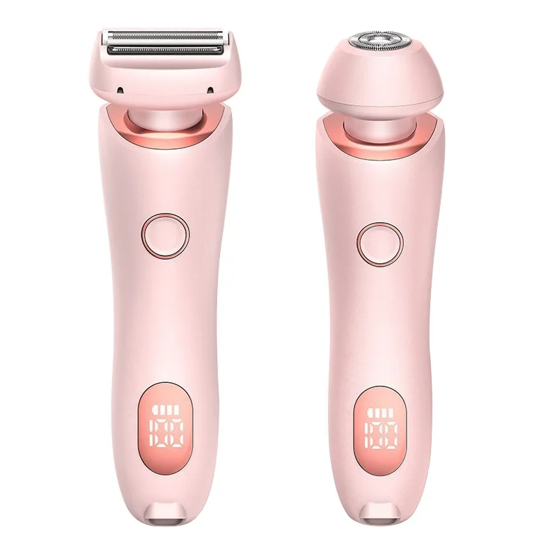 

Two in one female bikini electric shaver female bikini trimmer facial shaver underarm leg hair removal female body trimmer