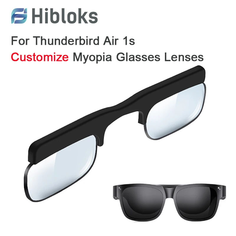 Hibloks For Thunderbird Air 1S Myopia Lenses XR AR Glasses Lens AntiBlue Light Custom Made