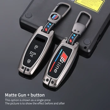 Custodia/cover per Chiave/telecomando in lega di zinco per Audi A6 A7 A8 E-tron Q5 Q7 Q8 C8 D5 custodia protettiva Fob accessori per auto
