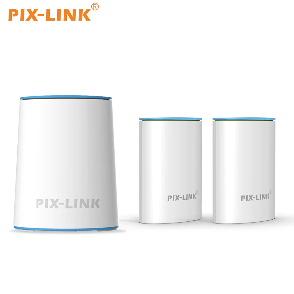 

PIXLINK WMS05+06 1200M Mesh Wi-Fi System Wireless Router Dual Band Distribution Mesh WiFi Long Range Wifi Extender 5.8G