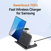 SwanScout 705S Wireless Charger for Samsung Galaxy Z Fold 7 6 5 Z Flip 7 6 Charging Station for Galaxy Watch Ultra 8 Classic 7