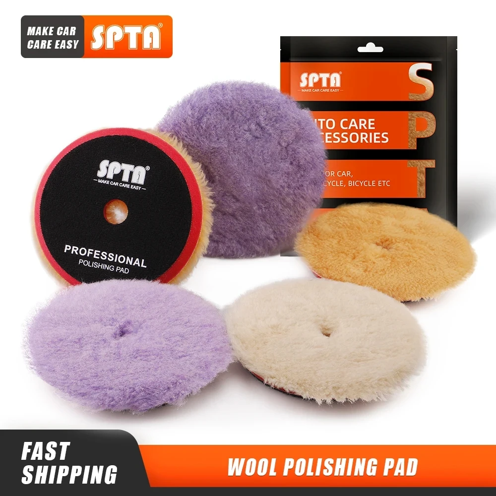Wool Polishing Pad 1PC 3"(80mm)/5"(125mm)/6"(150mm) for RO/DA Polisher car polishing pad,car polish pad,wool polishing pad,wool polishing head