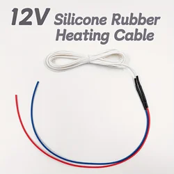 Enhanced 12V Silicone Rubber Low-Voltage Heating Wire with Cold-Joint Technology - 0.5m (1.6ft)