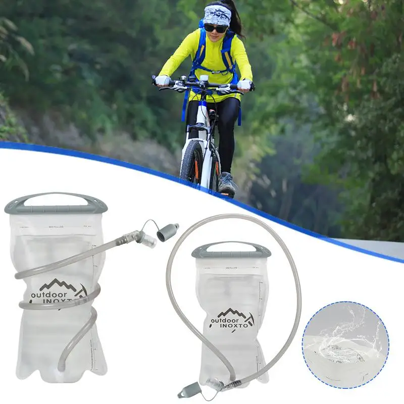 1.5L/2.0L Hydration Bladder For Camping Leakproof Water Storage Bladder Bag Cycling Hydration Pack PEVA Hiking Water Storage Bag