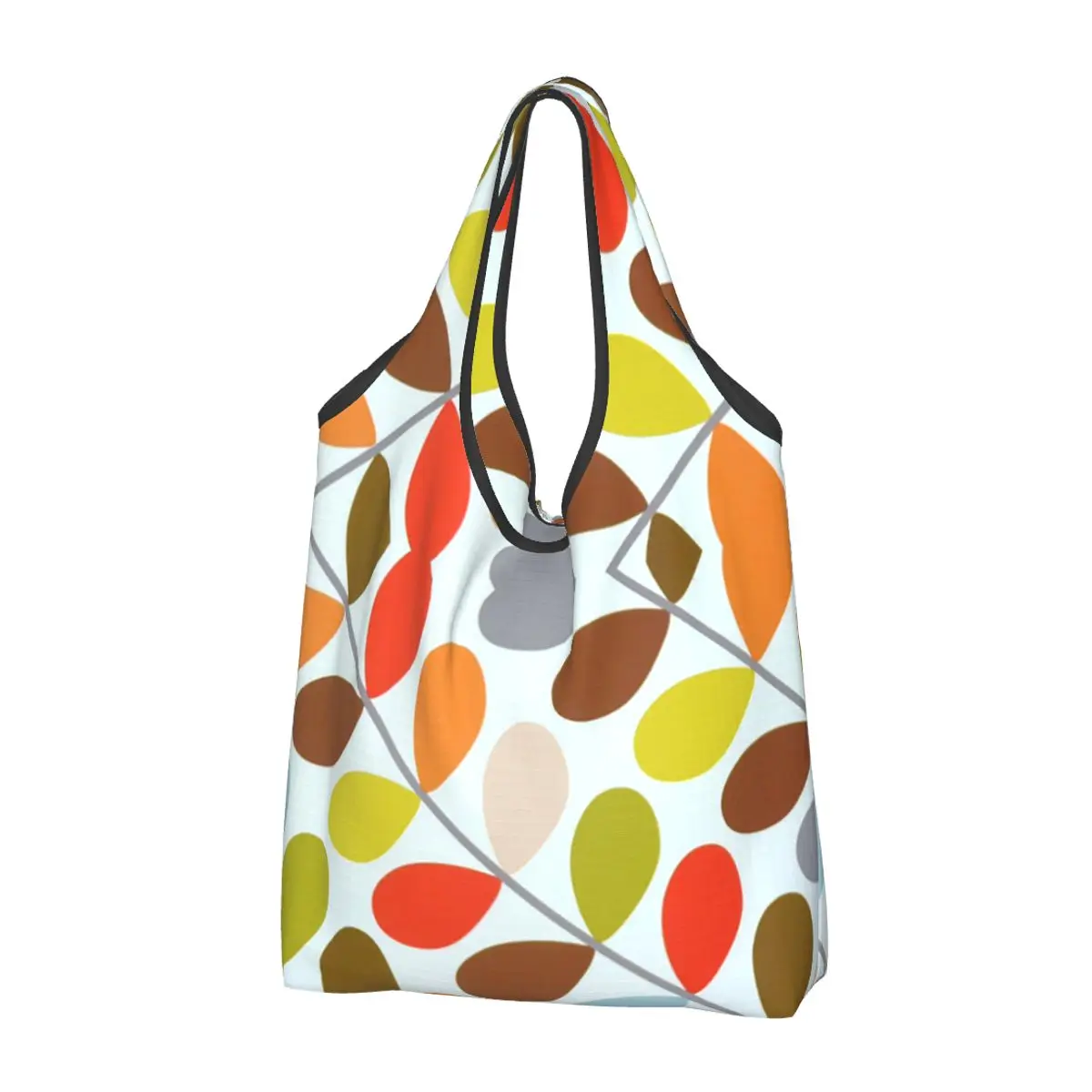 

Сумка для продуктов Orla Kiely, большая, прочная, складная, легкая, моющаяся