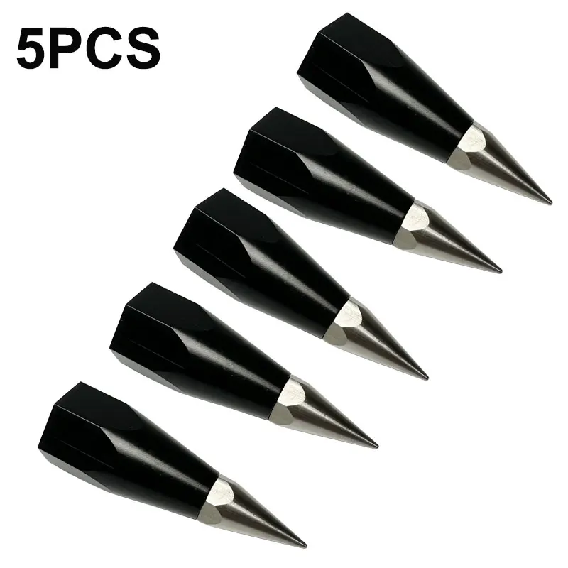 

5PCS Survey Range Rod Prism Pole Point Tip With 5/8 Internal Thread GPS RTK Centering Surveying Accessories Carbon Tube Point