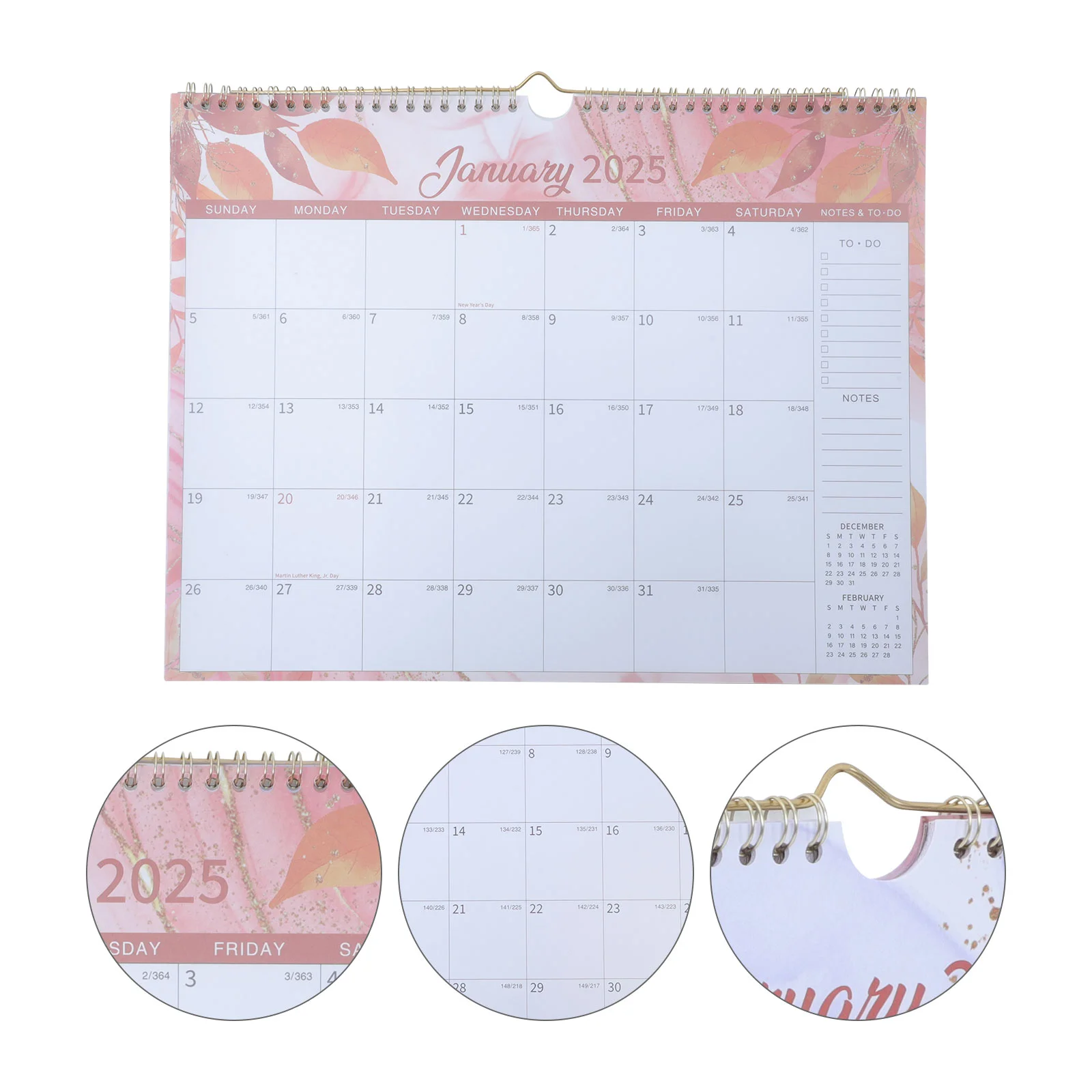 2025-monthly-calendar-wall-hanging-customization-fridge-spiral-bound