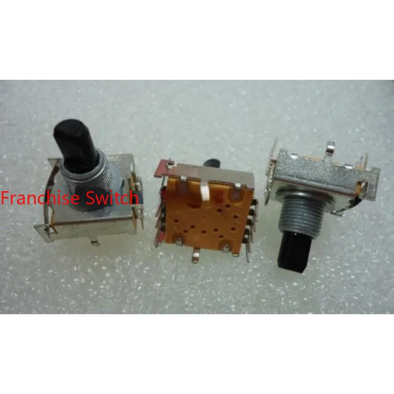 

10PCS 17 Type Transfer Switch, Gear Rotary 5, 15MMF Half Shaft Band Switch