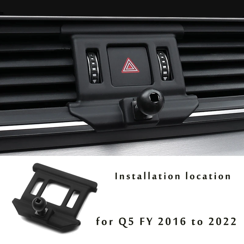 조정 가능한 자동차 휴대폰 마운트 홀더, 아우디 Q5 8R FY 2016 2021 2022 자동차 인테리어 액세서리