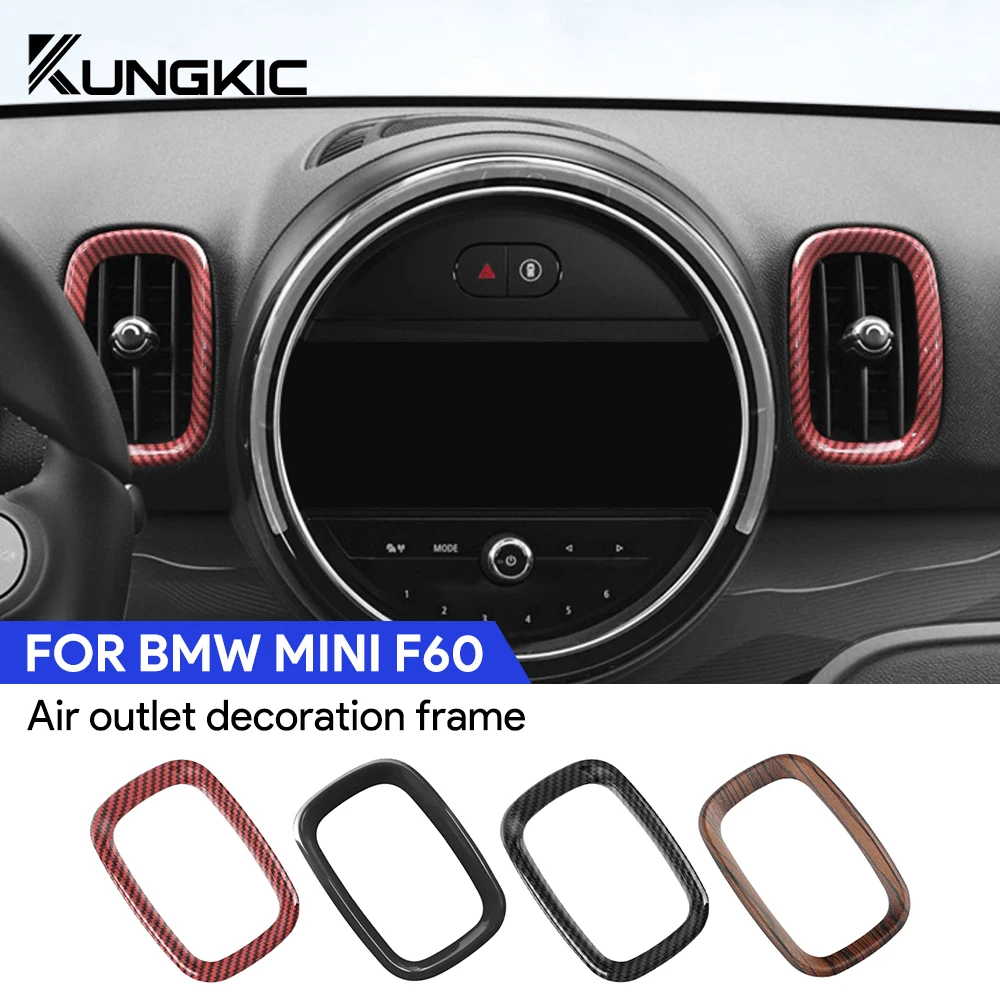 

for Mini Countryman F60 ABS Air Outlet Vent Instrument Side Cover Sticker Decoration Frame Housing Trim Shell 4pcs