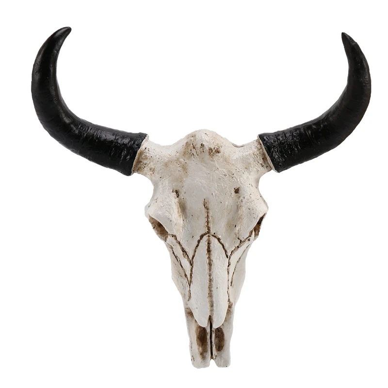 Акция! Полимерная голова черепа коровы Longhorn Настенный декор 3D фигурки животных