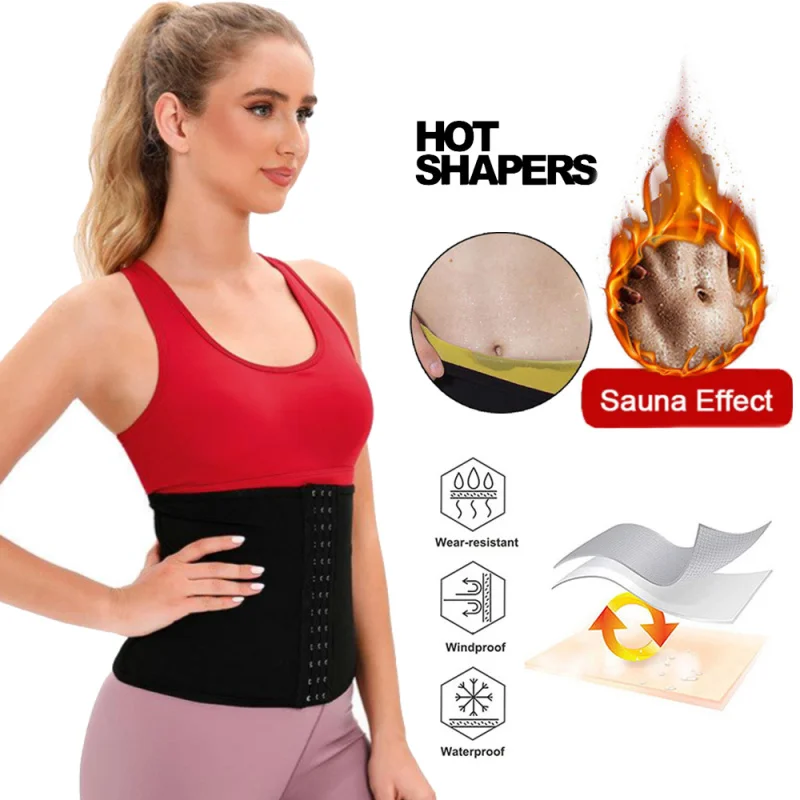 

Women Waist Trainer Trimmer Corset Weight Loss Tummy Wrap Workout Belt Sweat Belly Band Sports Girdle Sauna Suit