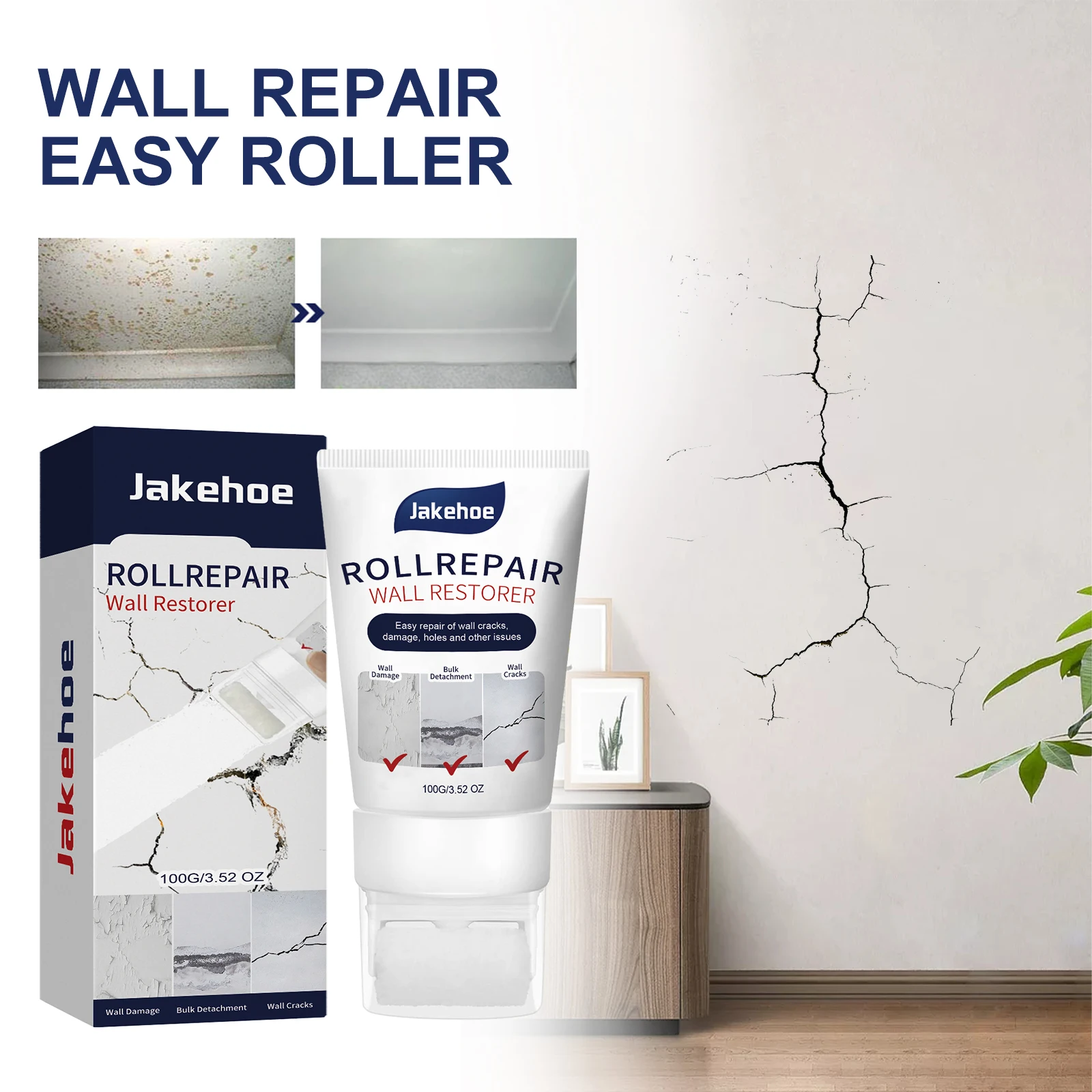 Wall Repair Paint Roller for Graffiti Cover Multi Color