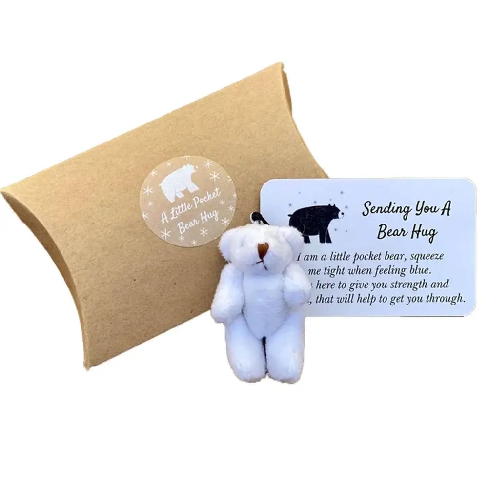 thumbnail image 1 of Mini Plush Bear Box Matchbox Toy Cute Bear Mini Hug Figure Card Box Gift Halloween Xmas Bear Box Mini Cuddly Toy, 1 of 5