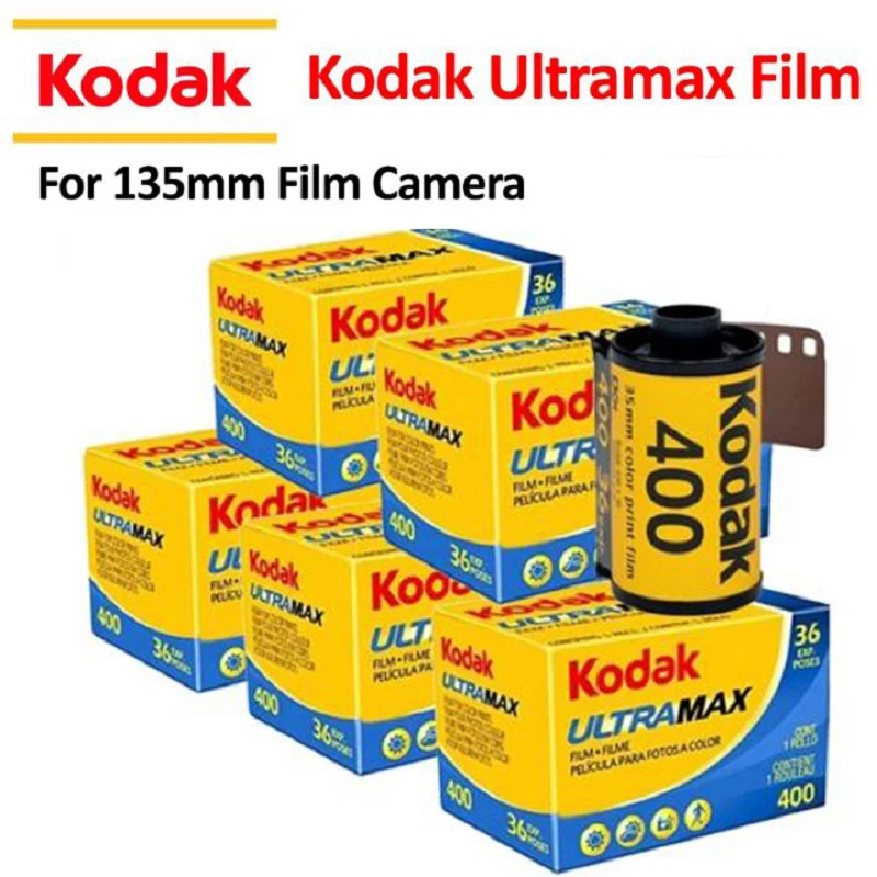 Original Kodak UltraMax400 Film New 135 Color Film 36 Sheets of 35mm Film 36 Exposures for Kodak H35/M35/Fujifilm Film Cameras