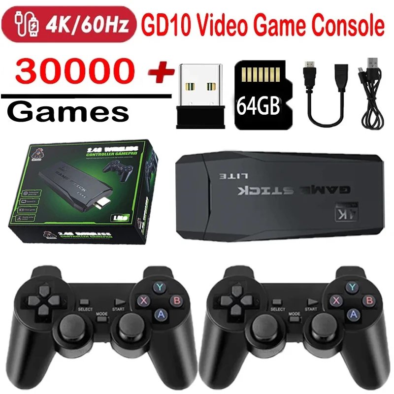 Console Retrò M8 Con 20000+ Giochi Integrati, 64GB, Doppio Controller Wireless 2.4GHz Per TV – Plug And Play