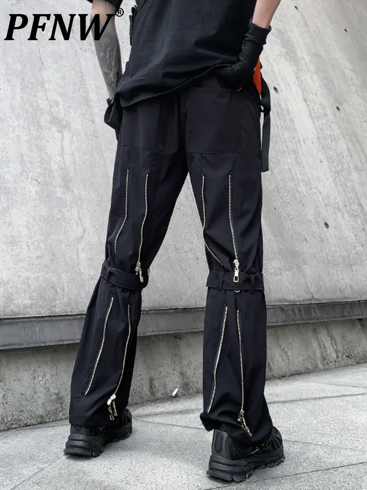 PFNW Zip Patchwork Cargo Pants Techwear 