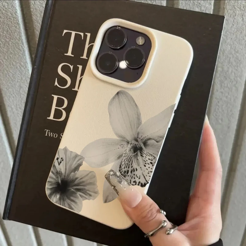 Lychee Pattern Fashion Lily Flower Art Design Phone Case For iPhone 17 16 15 14 11 13 12 11 Pro 16E 17Air X XR XS Max Soft Cover 6