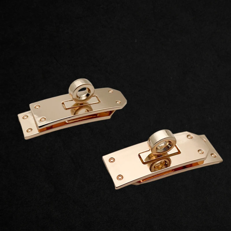 Description Picture 5 of item4.7CM Metal Rectangle Clasp Turn Lock Twist Lock DIY Leather Handbag Replacement Bag Hardware LeatherCraft  Accessories