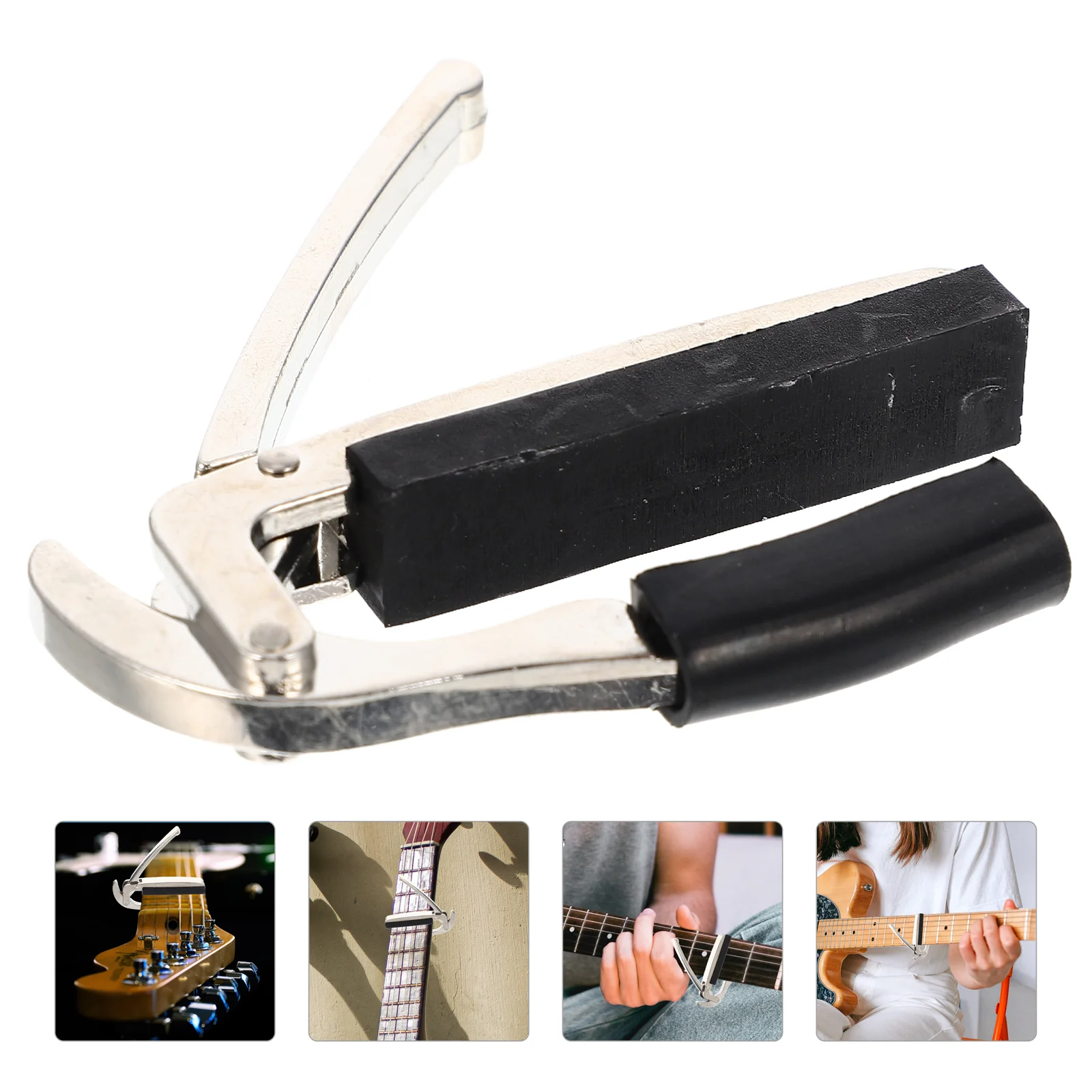 

Metal Rubber Made Guitar Capo Guitar Tuning Accessory Portable Guitar Capo