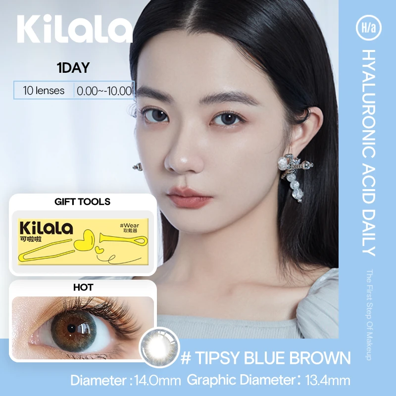 Kilala Color Contact Lenses 1day Hyaluronic Acid Colored Lenses For