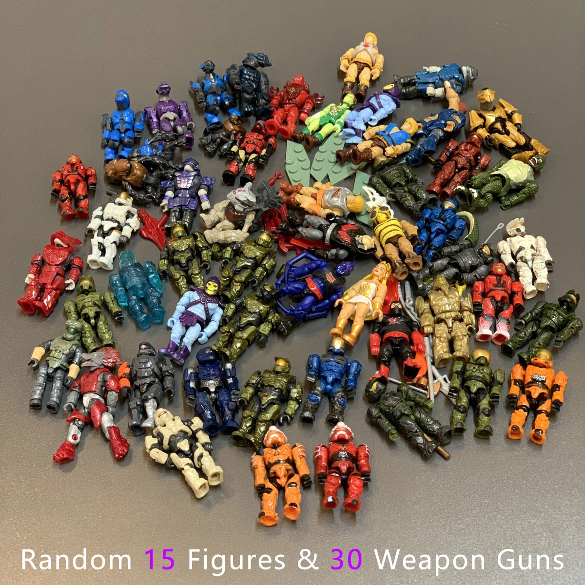 Mega Construx Random 15Pcs Mega Bloks Construx UNSC Spartan Master