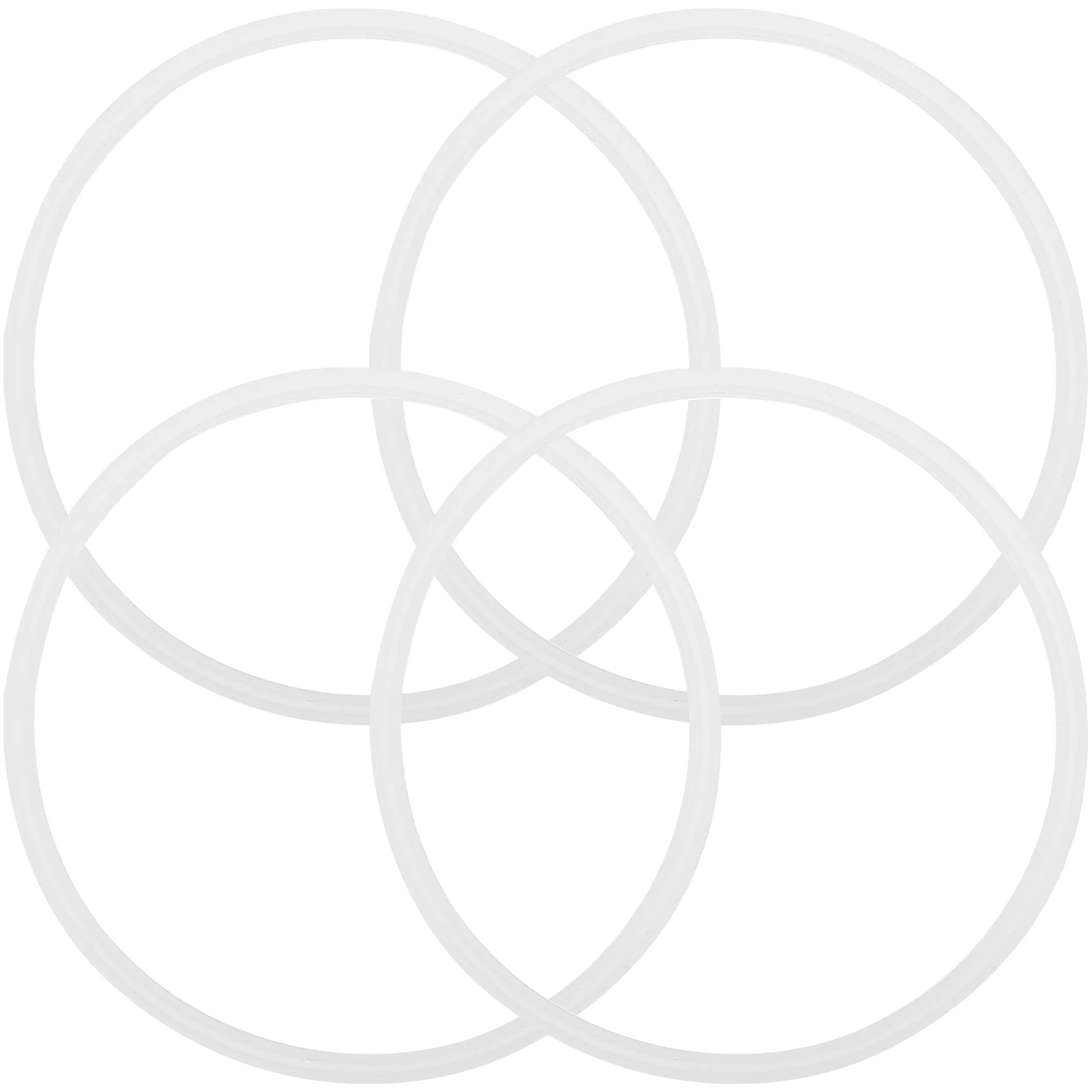 

4Pcs Insulated Box Ring Lunch Box Lid Ring Silicone Ring Food Box Sealing Ring Ring