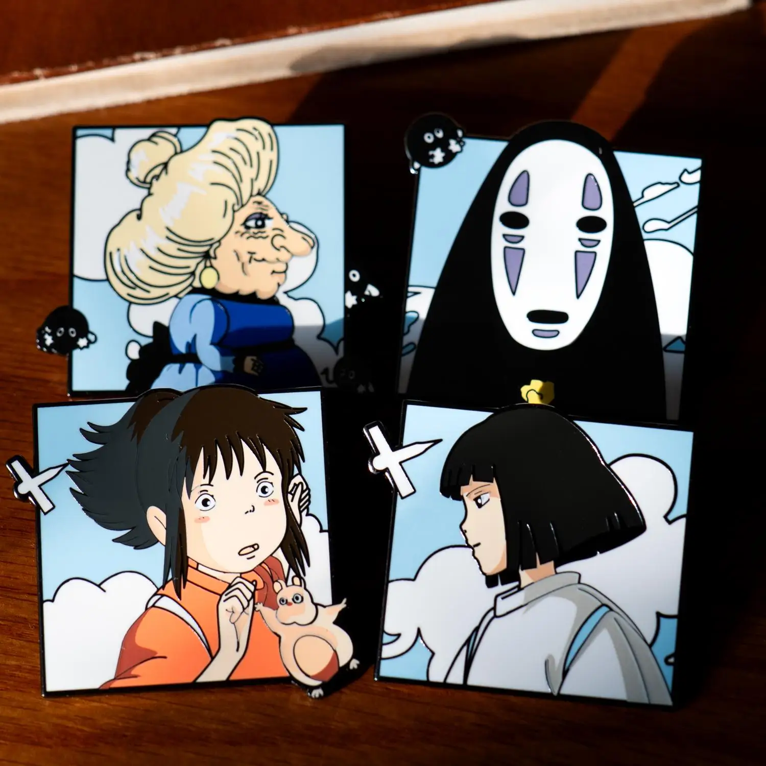  Spirited Away 미야자키 하야오 주변 금속 배지 여성용 장식 브로치