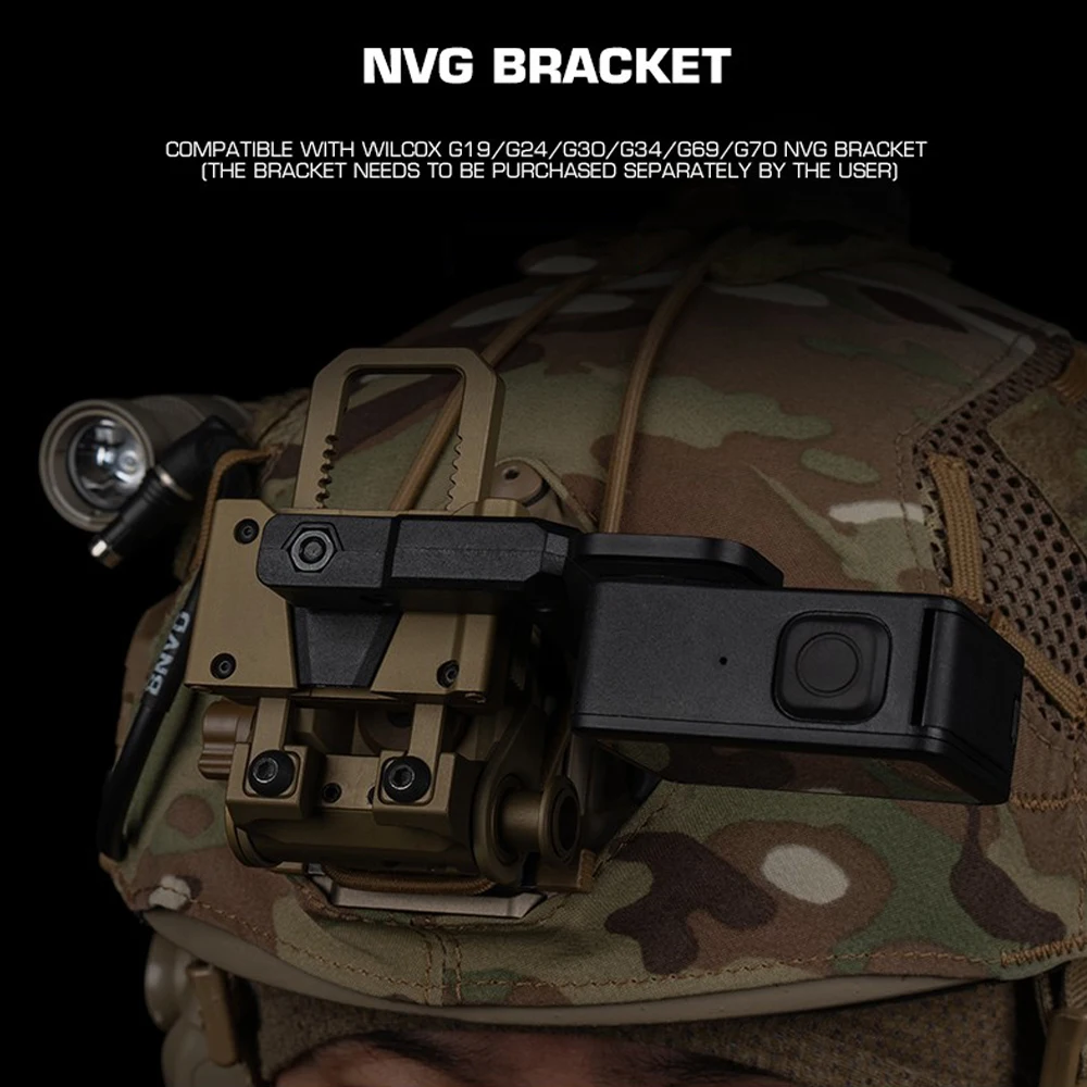 Fast/Mich/Wendy Helmet NVG Adapter Tactical Helmet Base Fixed Mount For GoPro DJI Insta360 Pro Sport Action Camera Accessories