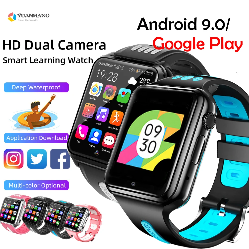 Android 9 0 Smart 4g Remote Camera Gps Wi Fi Trace Locate Kids Student Google Play Bluetooth Smartwatch Video Call Phone Watch Smart Watches Aliexpress