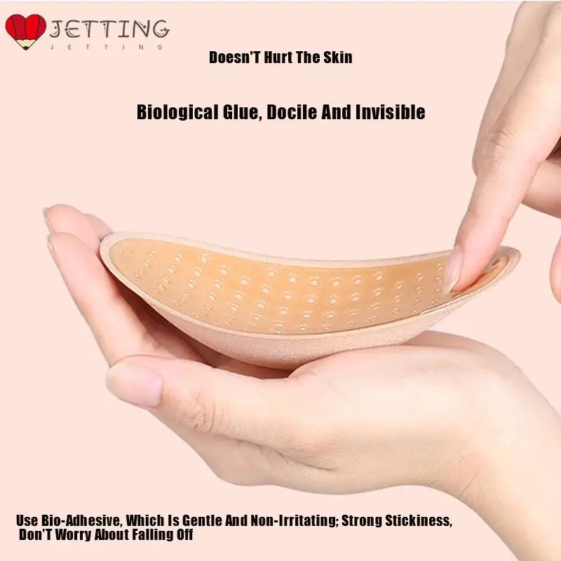 Silicone Shoulder Push-up Pads 1Pair Non-Slip Invisible Adhesive Shoulder Enhancer Reusable PadS For Women Men Clothing