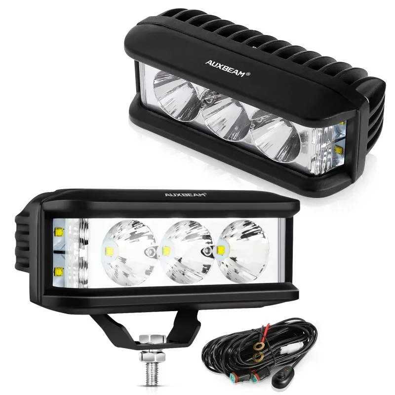 1쌍 5인치 60W LED 작업등 바 사이드 슈터 포드 드라이빙 라이트 스팟 드라이빙 라이트 램프 (지프 트럭 SUV ATV UTV 4x4용)