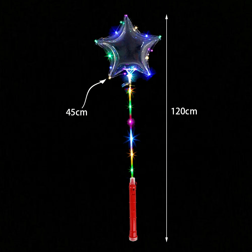 thumbnail image 1 of 1 juego de globos Bobo con luces LED y asas intermitentes para decoración de fiestas de cumpleaños y Navidad, juguetes de Año Nuevo para niños, 1 of 5