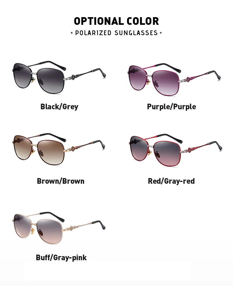 LIOUMO Neue Trend-Damen-Sonnenbrille, polarisiert, modisch, großer Rahmen, Diamant-Metallbrille, weibliche Farbverlaufsbrille, UV400, zonnebril dames – Detail 14