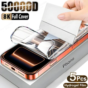 5PCS Full Cover Hydrogel Film For iPhone 17 Pro Max 17 Air Screen Protector For iPhone 16 Pro Max 14 15 Plus 12 13 Mini 16E Film 1