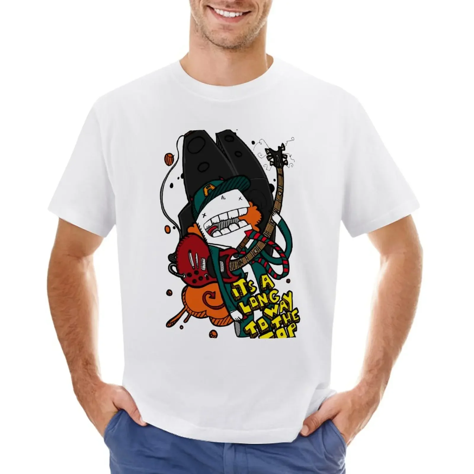 

Long Way - Angus Young Tribute T-Shirt Aesthetic clothing animal prinfor boys cute tops workout shirts for men