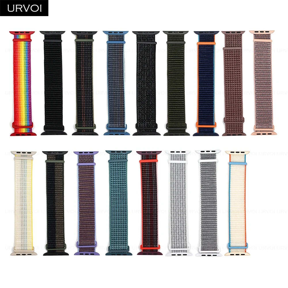 URVOI Premium Nylon Sport Loop Wristband with Hook & Loop Closure