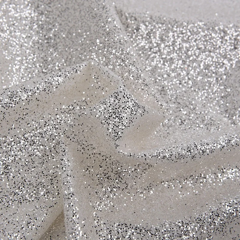 Fashionable hot White All Cover Glitter Tulle Bride Gown Metallic DIY Dress Stage Wedding Decoration Party Dancewear Dress