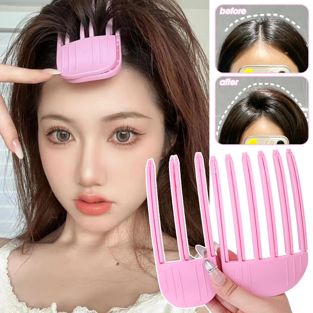 Portable 3/6Teeth Fluffy Hair Roots Clips Comb Lazy Hair Top Styling Curling Barrel Korean Hairs Clip Volume Wind Sculpting Comb hair styling tool