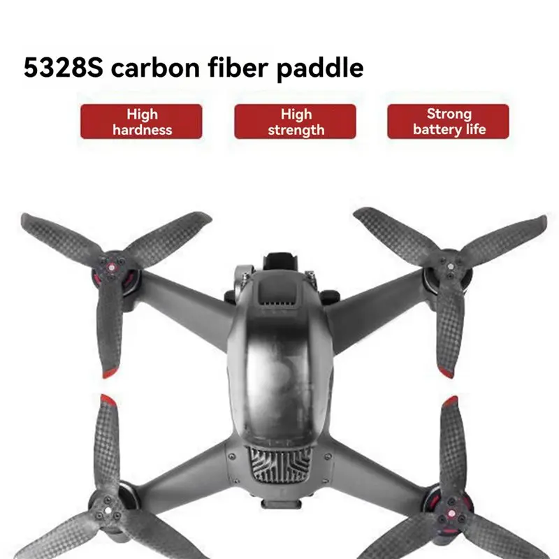 DJI FPV 콤보 드론 액세서리용 8개 프로펠러 카본 파이버 블레이드 5328S 프로펠러