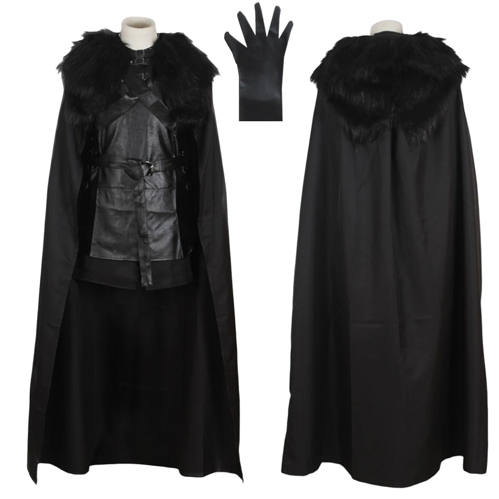 Stagione Di Gioco 8 Costumi Cosplay Di Neve Troni Costumi Di Halloween Per Uomo Adulto Costume Fancy Suit Cap