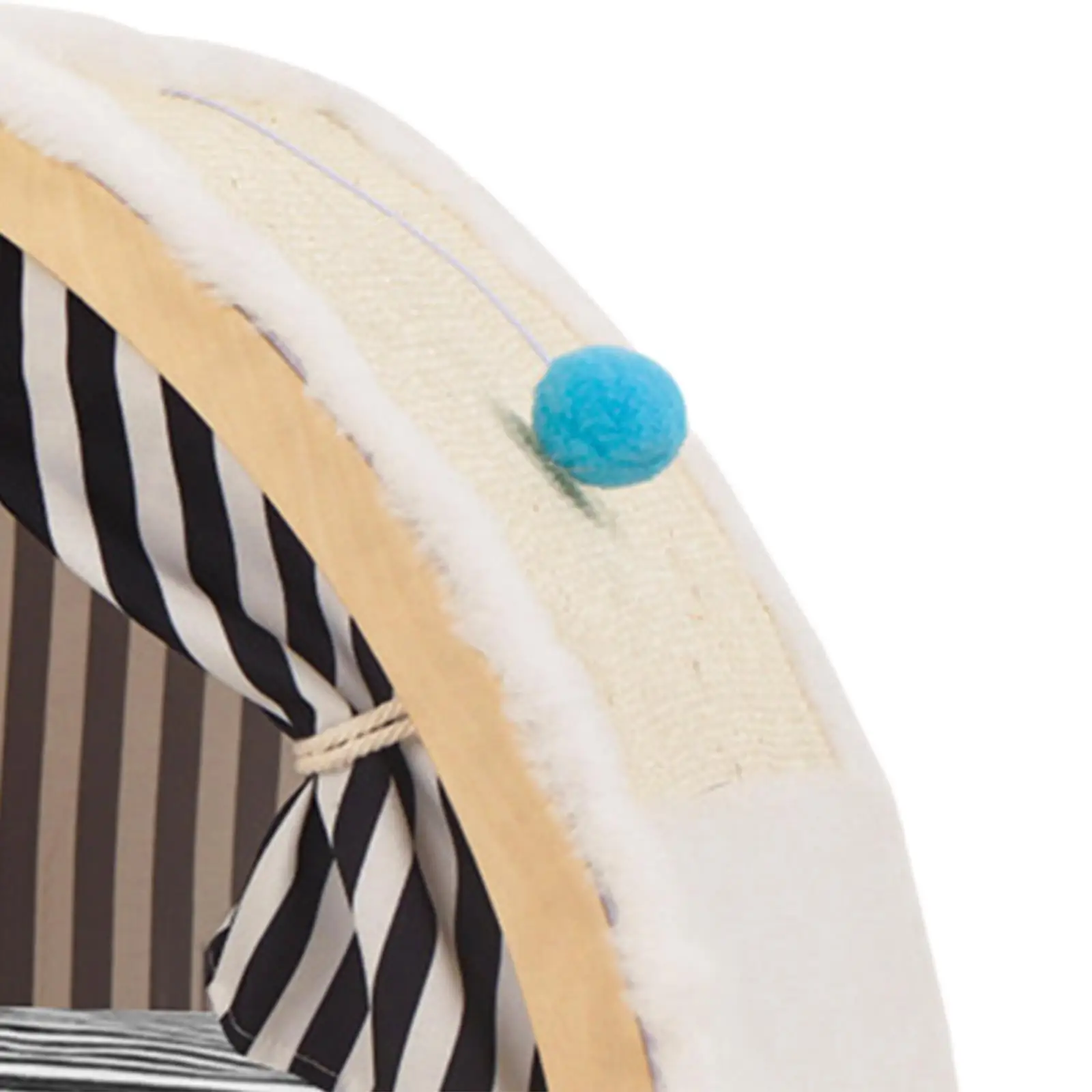 Cat Tent House Portable Breathable Shelter Hanging Ball Cat Tent Bed Pet Teepee Cat Scratcher for Indoor Outdoor Kitten Puppy